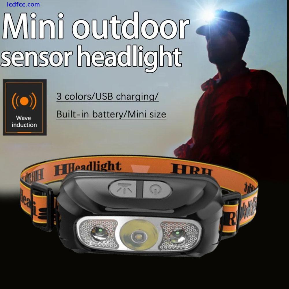 Ultra Bright LED headlamp Outdoor Night Fishing Flashlight USB fast charging UK 0 