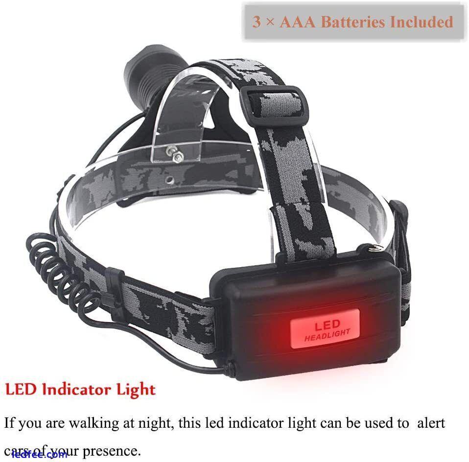 50000LM LED Rechargeable Waterproof HeadLamp Torch Head Light Flashlight Charger 1 