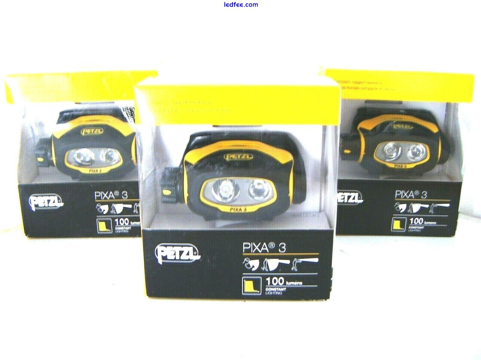 PETZL PIXA 3 HEAD LAMP TORCH ATEX 100 LUMENS ULTRA BRIGHT CAR MECHANIC WALKERS 2 