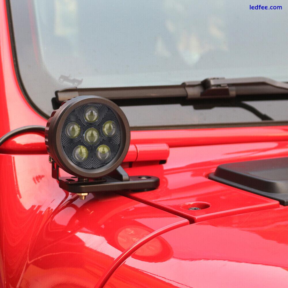 3.5" Round LED Work Light Off-Road Driving Pod Spotlight for Jeep SUV ATV Truck 5 