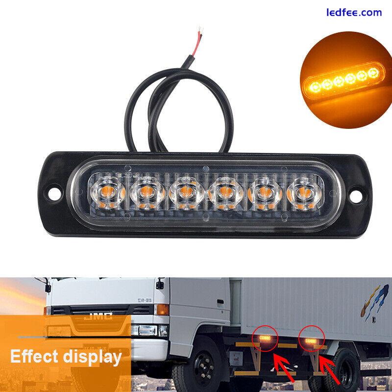 2X 6 LED work lamp pole driving lamp off-road headlamp motorcycle 12V 1 