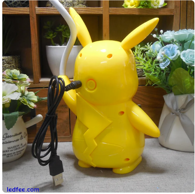 Pikachu Desk 3 Gears Adjustable USB Charging LED Night Light Gift Birthday 3 