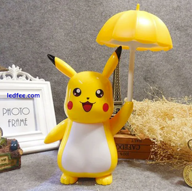 Pikachu Desk 3 Gears Adjustable USB Charging LED Night Light Gift Birthday 1 