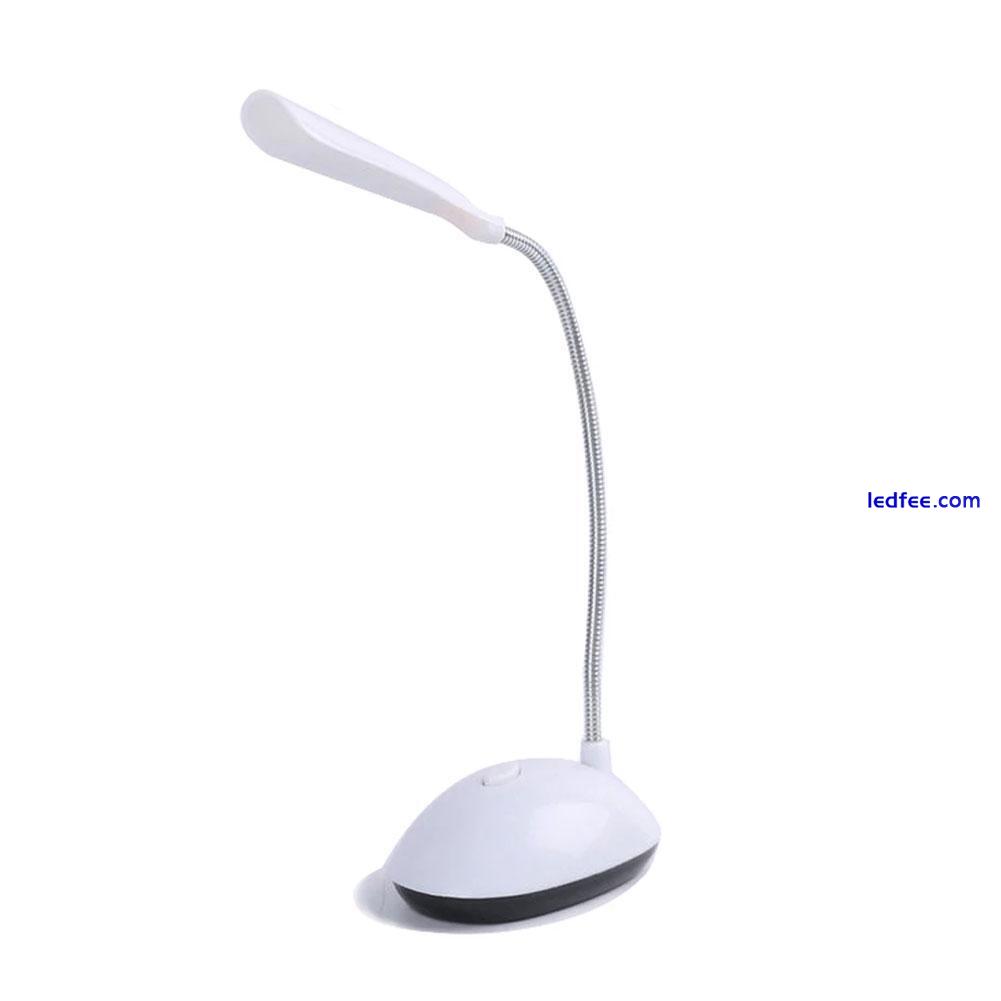 Flexible LED Reading-Light Dimmable Bedside Desk Top Table Lamp-Battery Operated 1 