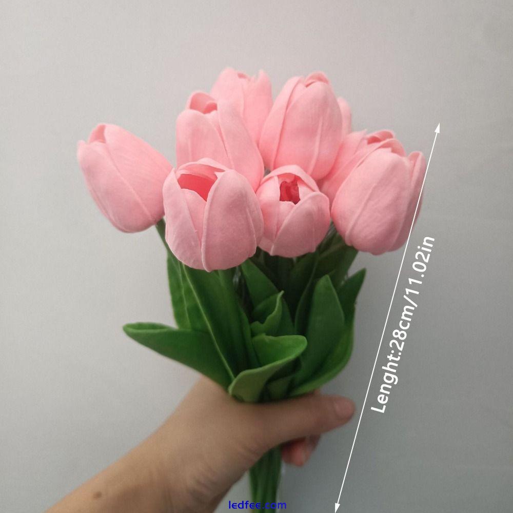 Led Desk Light Tulips Flowers Night Light Artificial Tulips Table Lamp 0 