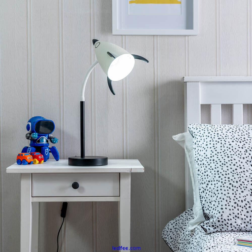 Rocket / Unicorn Table Lamp Desk Light Adjustable Flexi Neck Kids Nursey Bedroom 5 