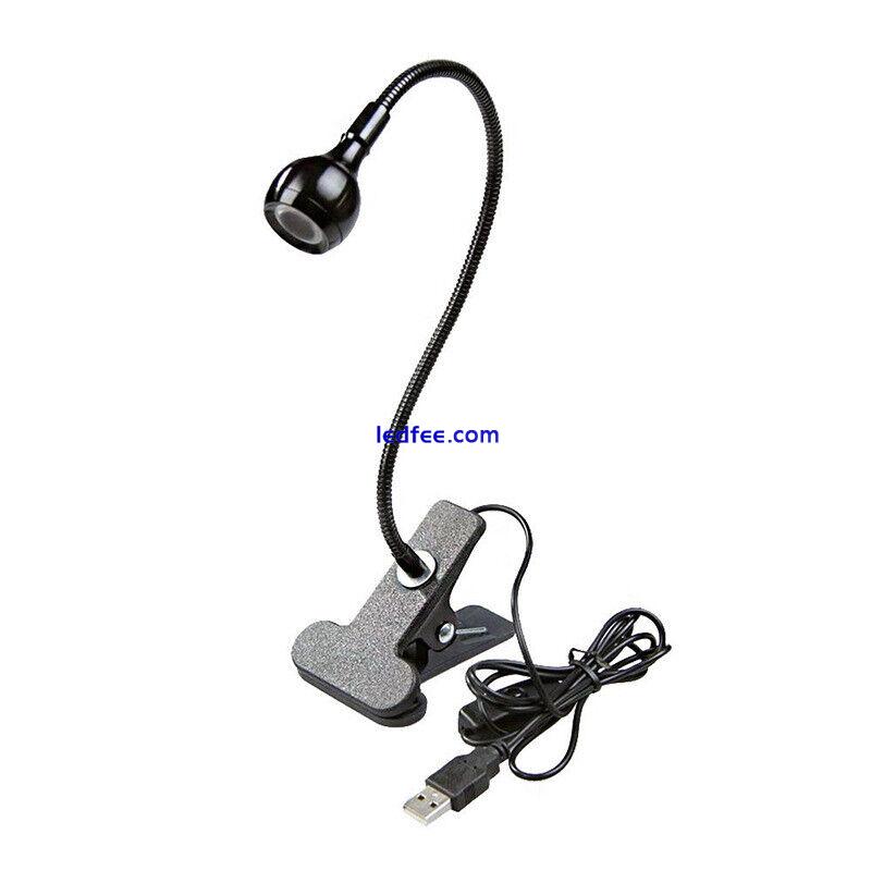 USB Flexible Reading LED Light Clip-on Beside Bed Desk Table Lamp Book Lamp 4 