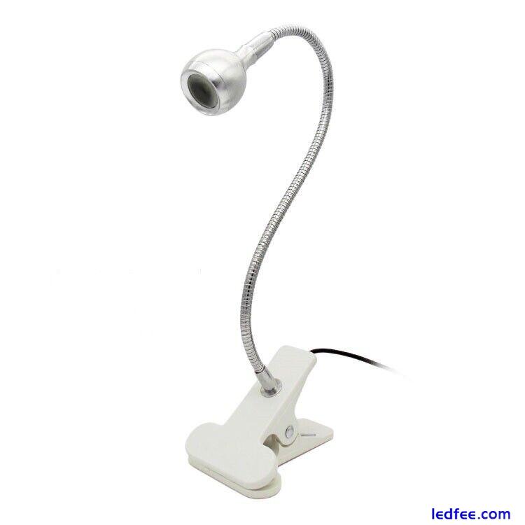 USB Flexible Reading LED Light Clip-on Beside Bed Desk Table Lamp Book Lamp 5 