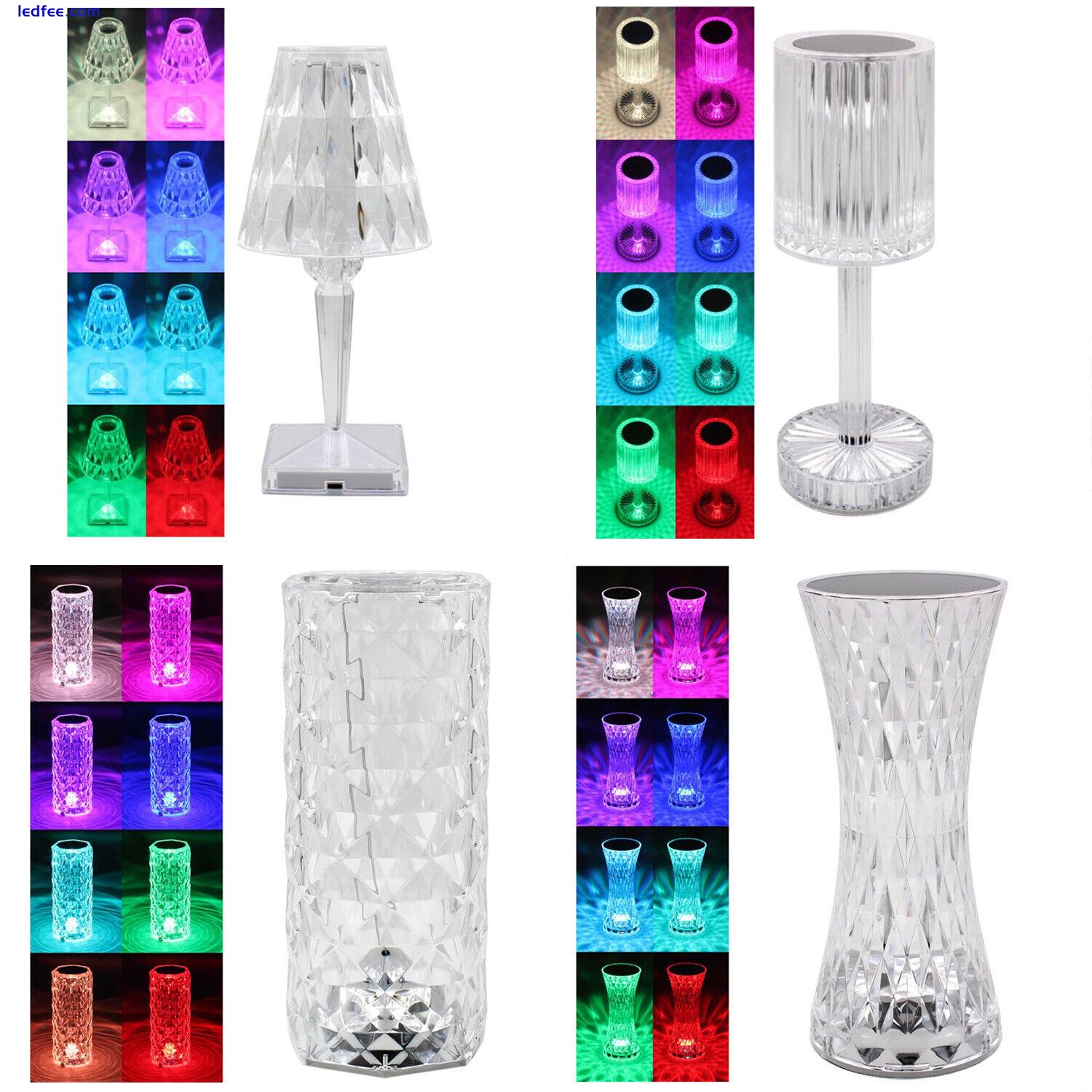 LED Crystal Touch Table Lamps 3D Diamond Bedside Night Light Acrylic Desk Lamp 1 