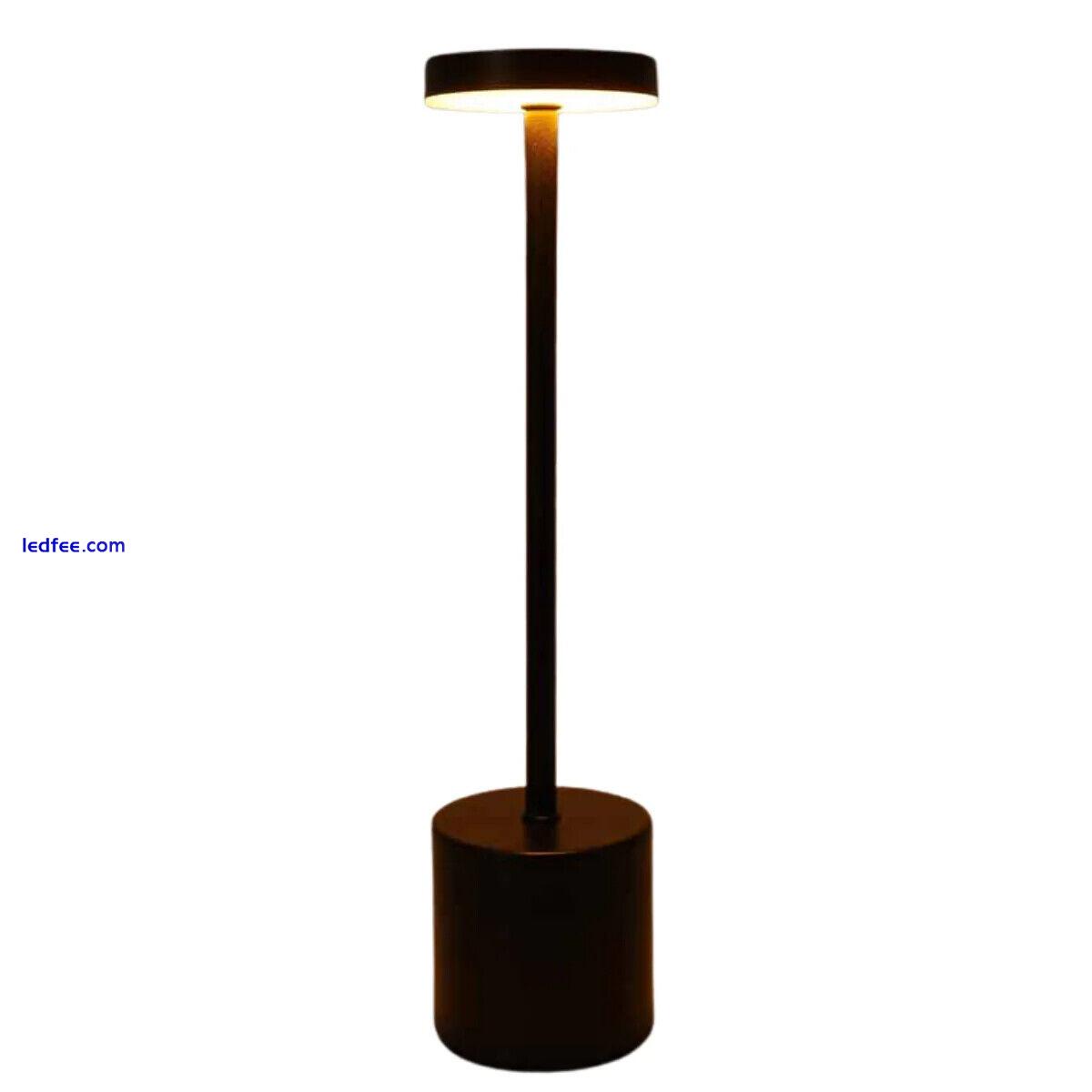 Cordless USB Rechargeable Table Desk Lamp LED Touch Dimmable Bedroom Night Light 5 