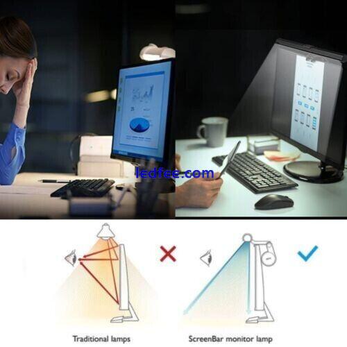 Computer Colour Changing Monitor Light Bar USB Screen Desk Lamp LED RGB GELE6135 3 