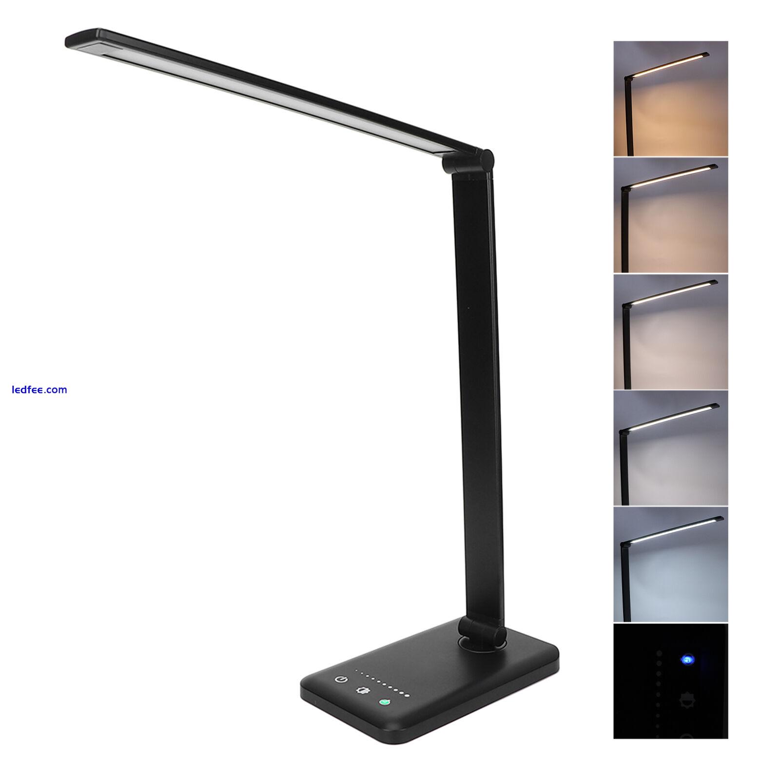 LED Desk Lamp Multifunctional Eye Caring Table Lamps Light with USB Cable for 4 