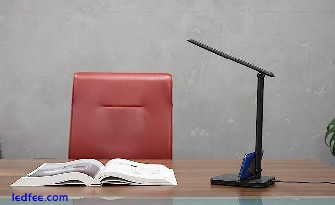 Blaupunkt LED Easy On The Eyes  Black Desk Lamp Dimmable 3000-6000K USB Charging 0 