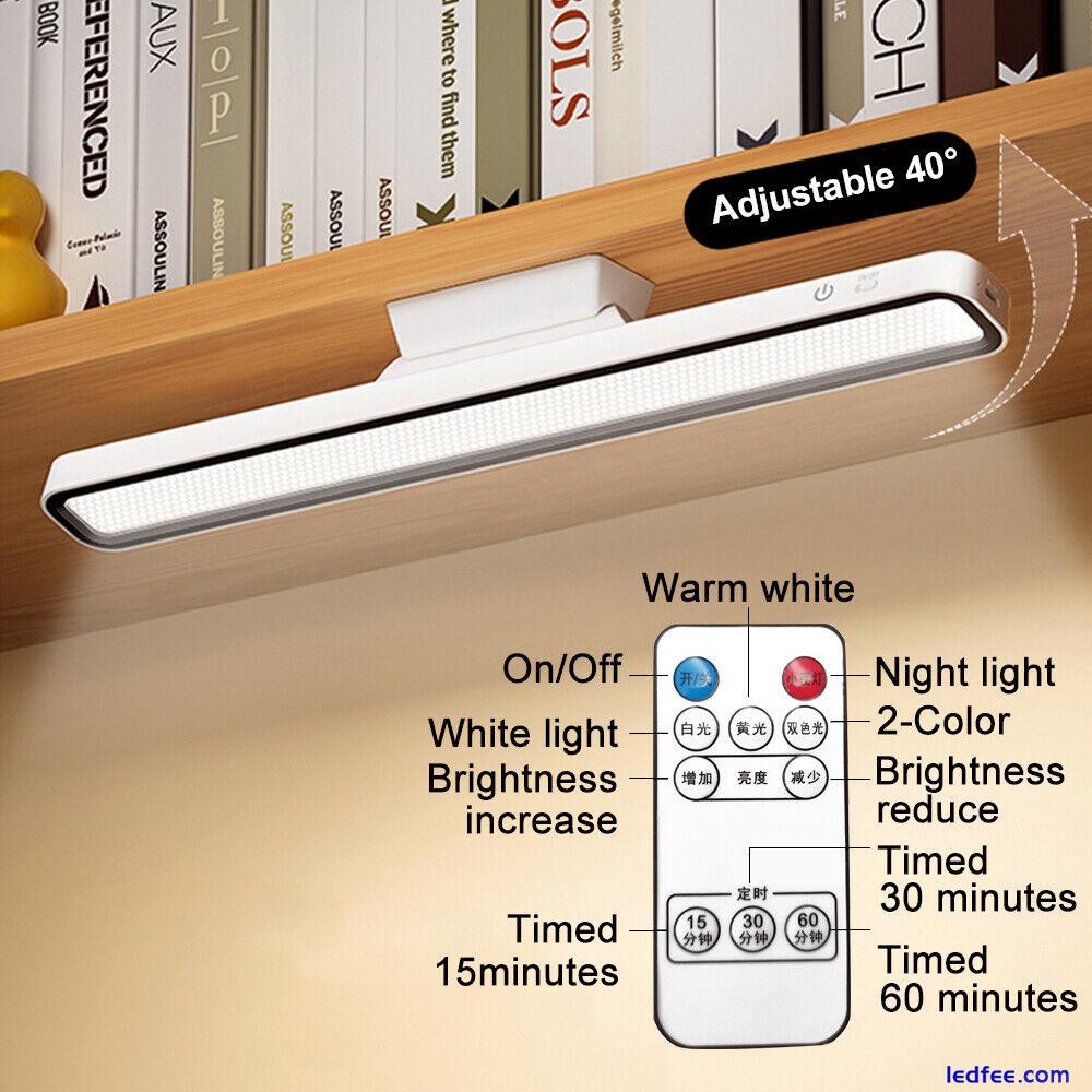 Desk Lamp LED USB Rechargeable Light Stepless Dimming Table Lamp Hanging Lamp 2 