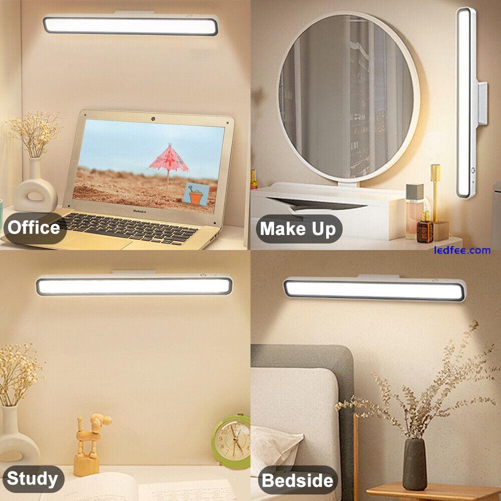 Desk Lamp LED USB Rechargeable Light Stepless Dimming Table Lamp Hanging Lamp 4 