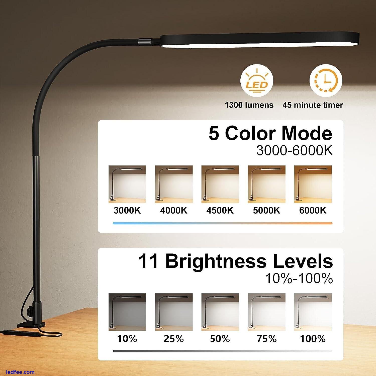 SKYLEO LED Desk Lamp - 85cm Desk Light - Touch Control - 5 Color Modes X 11 Brig 1 