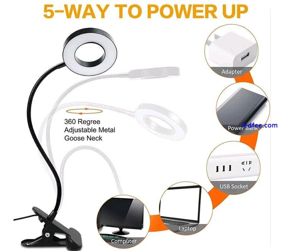 Clip on Light, Clip on Reading Light LED USB Desk Light. 0 