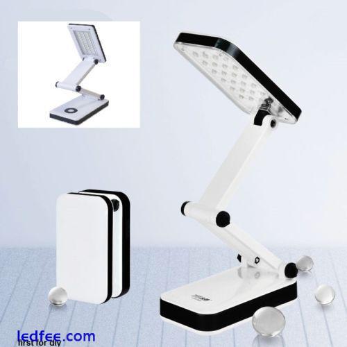 Desk Reading Light Lamp 6 LED Foldable Portable USB Rechargeable Table S8125 0 