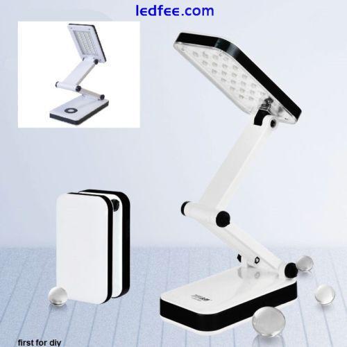 Desk Reading Light Lamp 6 LED Foldable Portable USB Rechargeable Table S8125 1 