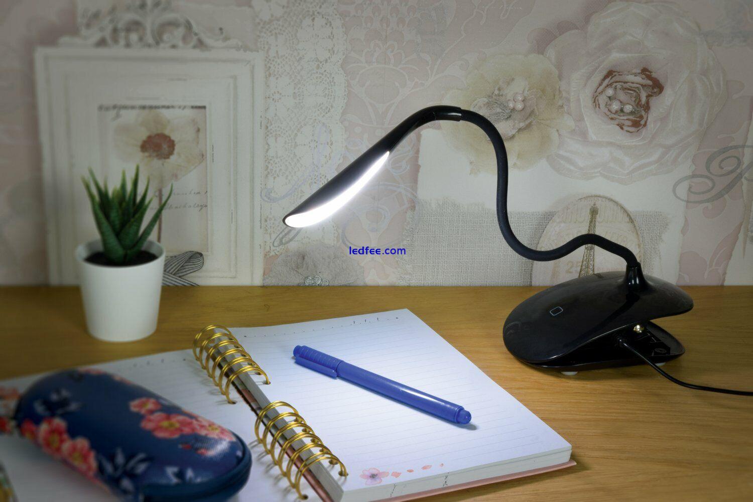 LED USB Clip On Desk Lamp Dimmable 4 