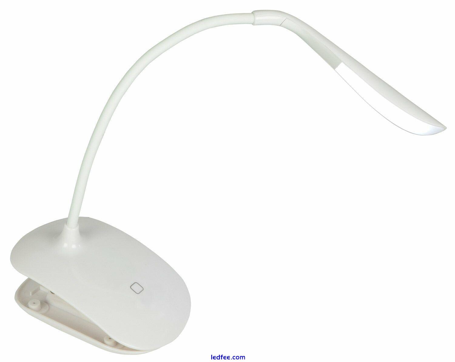 LED USB Clip On Desk Lamp Dimmable 0 