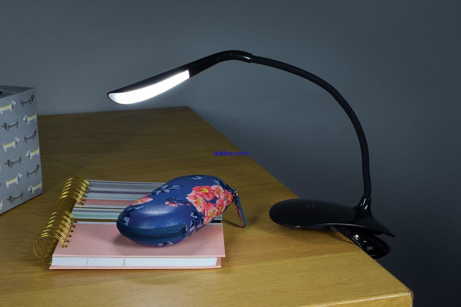 LED USB Clip On Desk Lamp Dimmable 3 