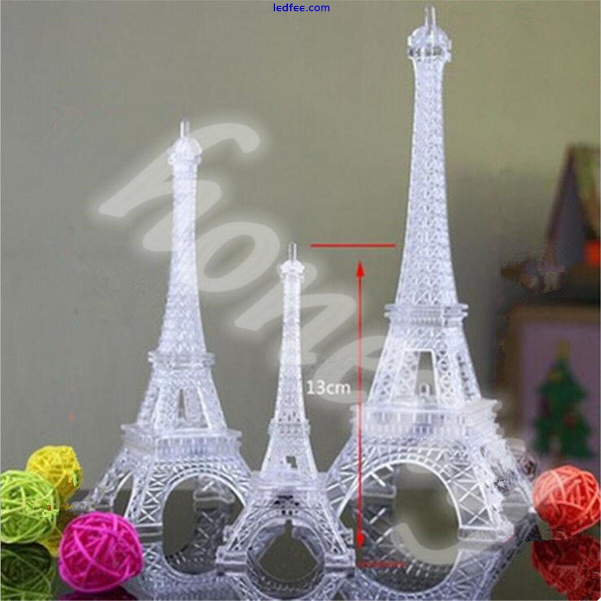 Romantic Eiffel Tower LED Night Light Desk Wedding Bedroom Decor Child Xmas Gift 3 