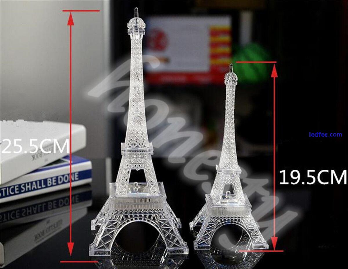 Romantic Eiffel Tower LED Night Light Desk Wedding Bedroom Decor Child Xmas Gift 5 