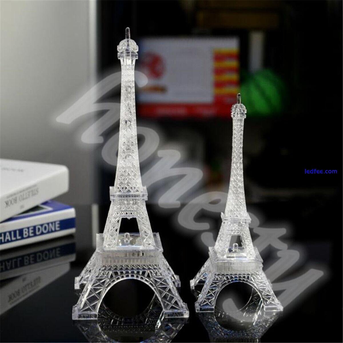 Romantic Eiffel Tower LED Night Light Desk Wedding Bedroom Decor Child Xmas Gift 2 