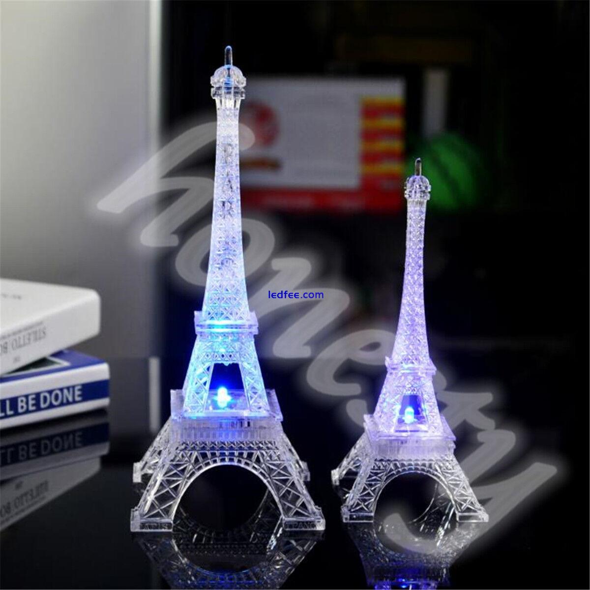 Romantic Eiffel Tower LED Night Light Desk Wedding Bedroom Decor Child Xmas Gift 0 