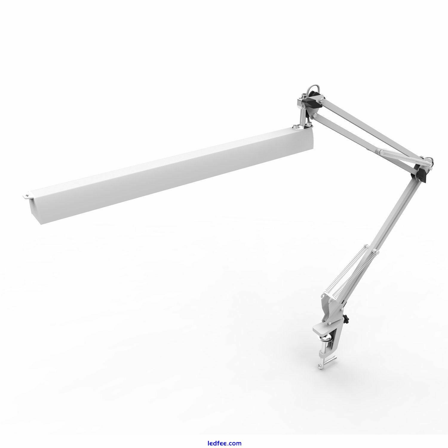 Desk Lamp Work Reading Adjustable Folding Clip-on LED Table Swing Arm Light Lamp 2 