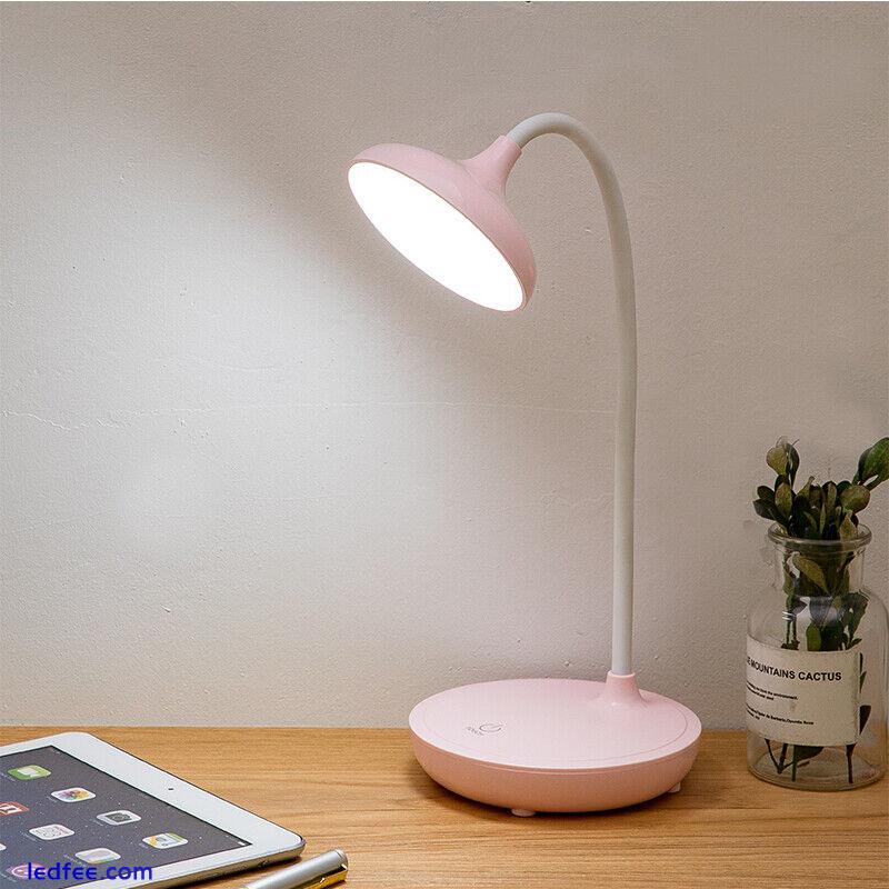 Adjustable LED Reading Desk Lamp Flexible Touch Bedside Table Study Night Light 2 