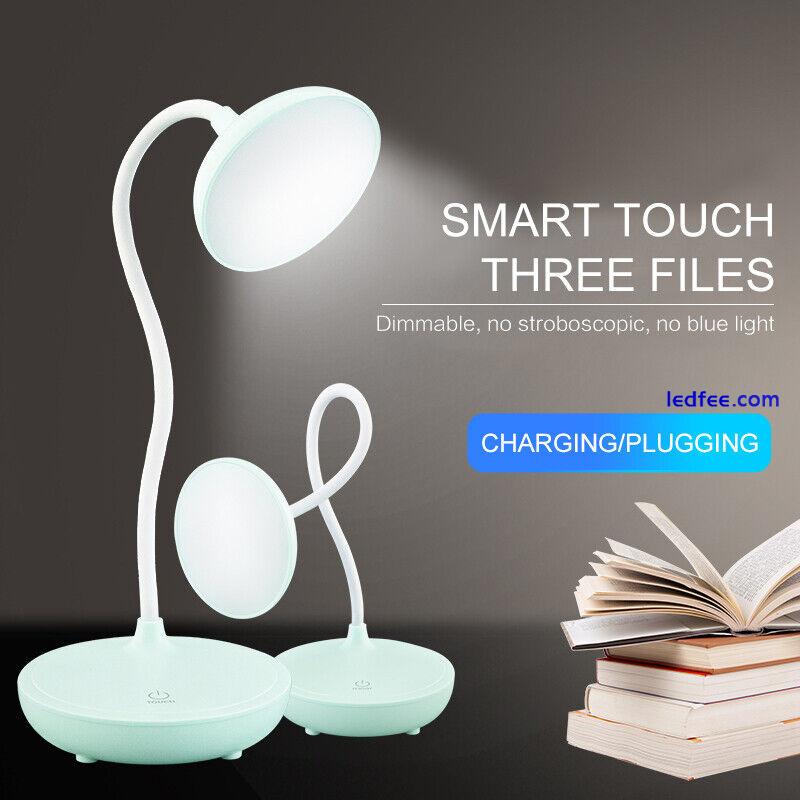 Adjustable LED Reading Desk Lamp Flexible Touch Bedside Table Study Night Light 3 