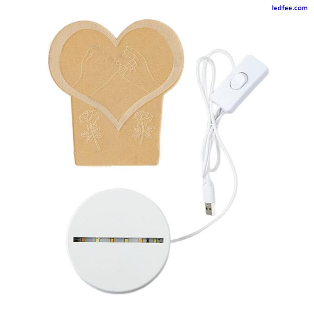 Desk LED Night Light Creative Bedroom Bedside Table Valentine's gift Day R5U9 1 