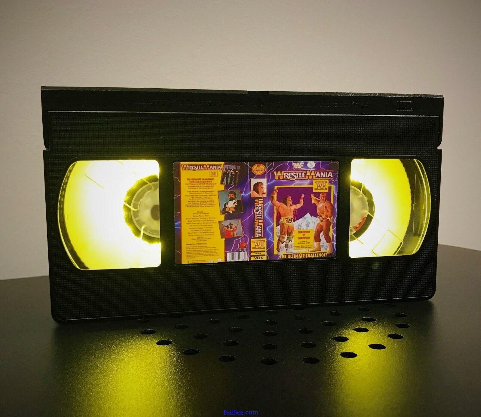 Mortal Kombat Game Retro VHS LED Night Light, Desk Lamp, Computer, Bedroom Lamp  3 