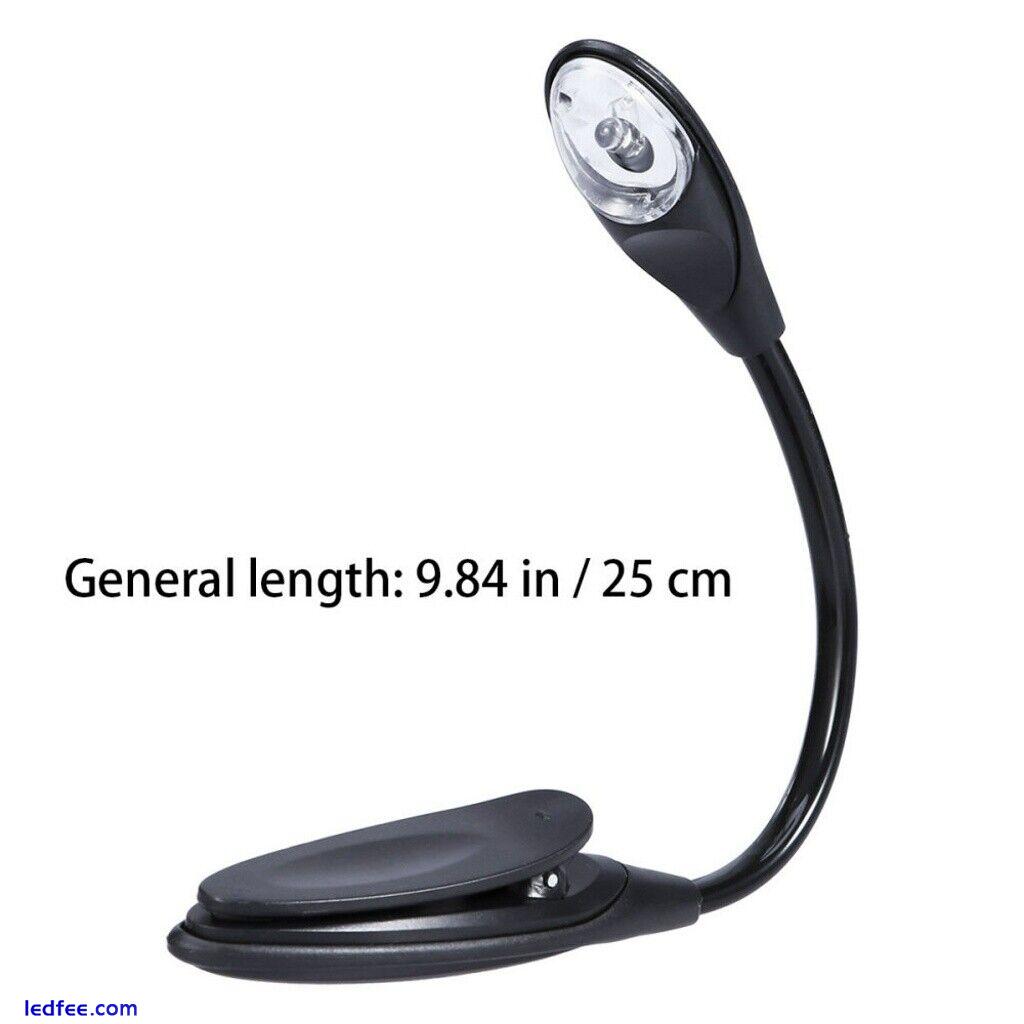 LED table lamp desk reading light Reading Clip-On Lamp Flexible Portable 3 