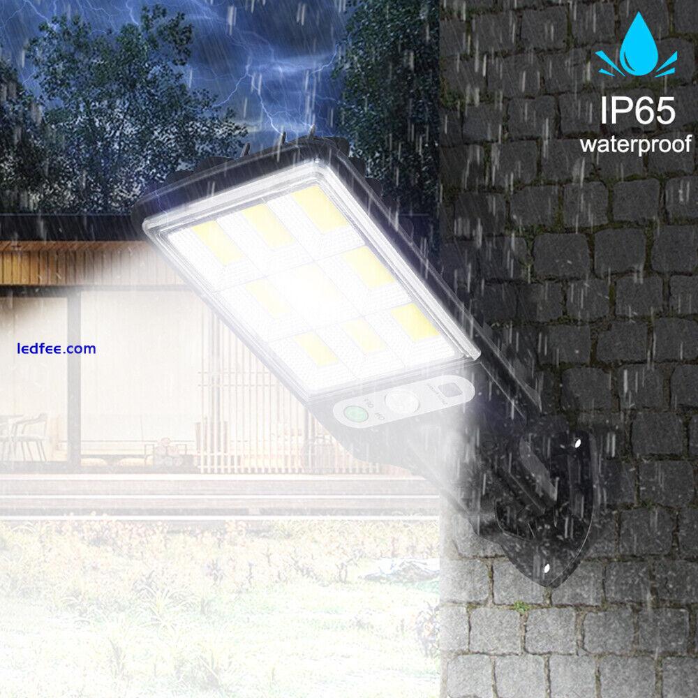 Solar LED Street Lights Motion Sensor Wall Flood Garden Outdoor Lamp with Remote 0 