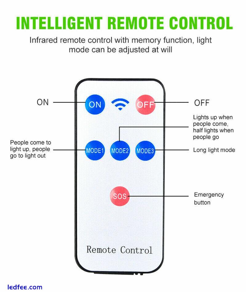 Solar LED Street Lights Motion Sensor Wall Flood Garden Outdoor Lamp with Remote 4 