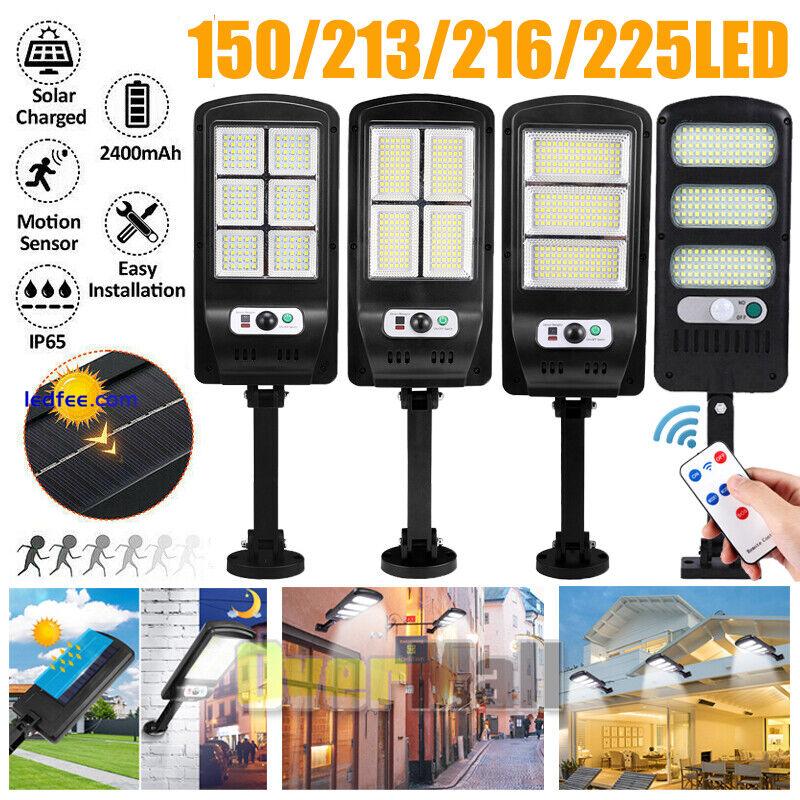 9900000LM Commercial Solar Street Flood Light Area Light Dusk To Dawn Wall Lamp 4 