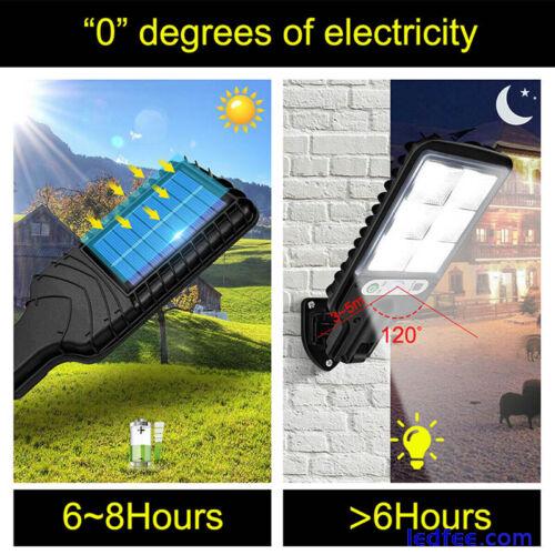 600W LED Solar Flood Light Motion Sensor Security Wall Street Yard Outdoor Lamp 5 