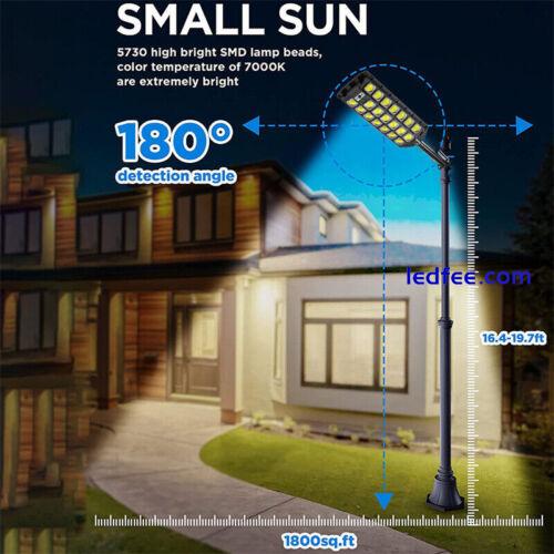 12000LM Solar LED Street Light Outdoor Motion Sensor Lamp Dusk To Dawn Road Lamp 4 