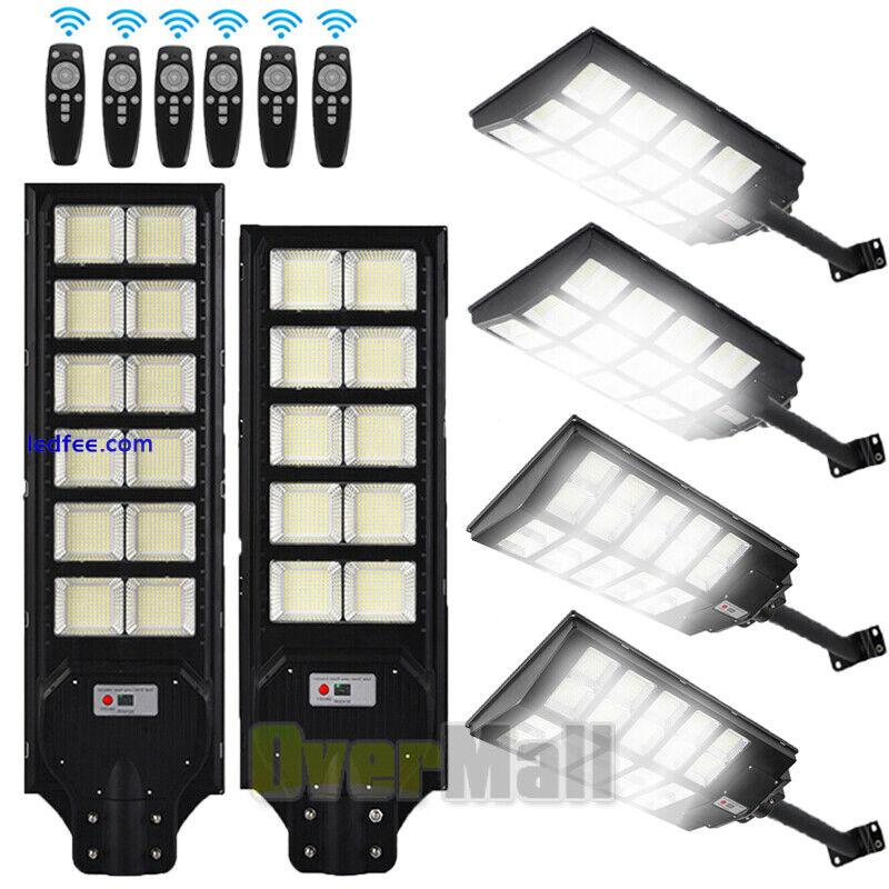 99000000LM Solar LED Road Street Light FloodLight Outdoor Garden Lamp Waterproof 3 