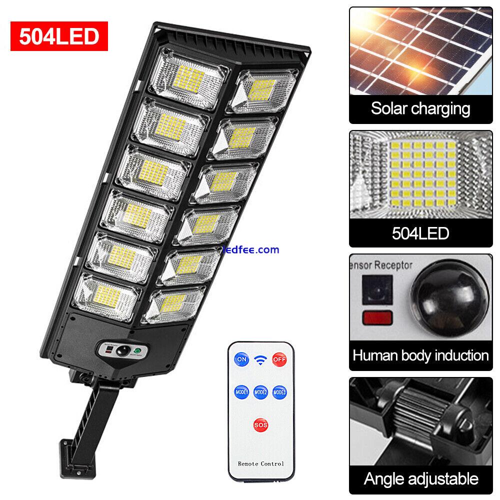 9900000LM Commercial LED Solar Street Light Motion Sensor Dusk-to-Dawn Road Lamp 3 