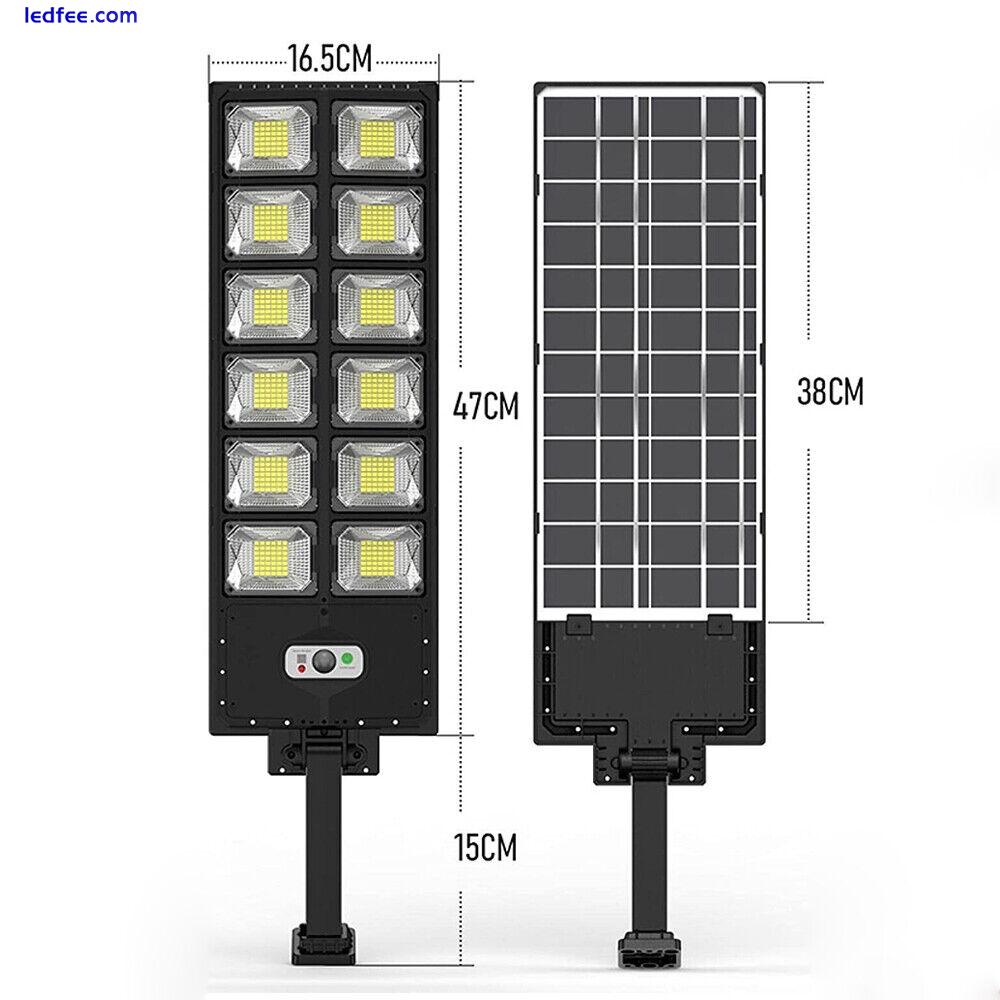 9900000LM Commercial LED Solar Street Light Motion Sensor Dusk-to-Dawn Road Lamp 5 