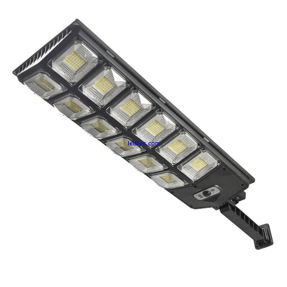 9900000LM Commercial LED Solar Street Light Motion Sensor Dusk-to-Dawn Road Lamp 4 