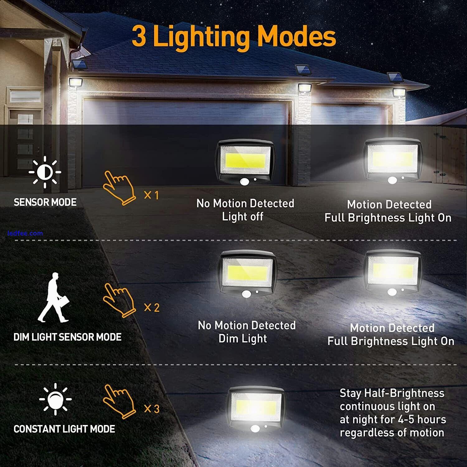 1200000lm LED Solar Flood Light Security Motion Sensor Outdoor Yard Street Wall 3 