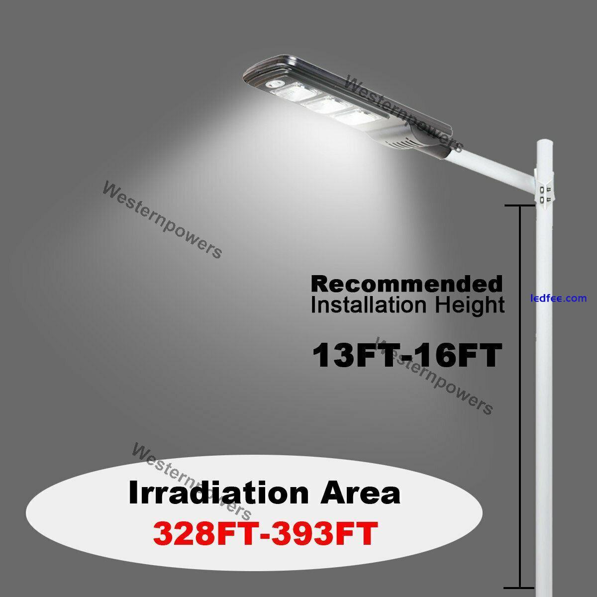 20/40/60W LED Solar Street Light Radar PIR Motion Sensor Wall Timing Lamp+Remote 3 