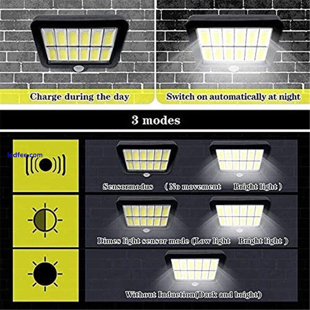 1000W Solar Panel 120 LED Street-Light Motion Sensor In/Outdoor Garage Wall Lamp 5 