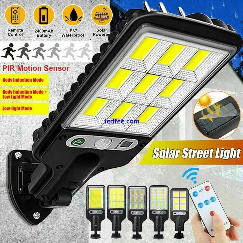 90000LM Outdoor Commercial LED Solar Street Light Dusk to Dawn Parking Road Lamp 4 