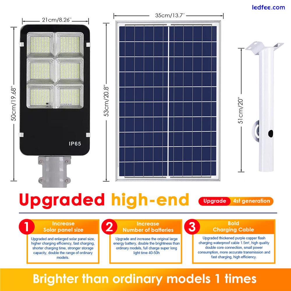 1000W Solar Street Lights Outdoor Dusk to Dawn Wall Lamp Solar Power Flood Light 0 